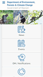 Mobile Screenshot of forest.mizoram.gov.in