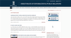 Desktop Screenshot of dipr.mizoram.gov.in