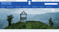 Desktop Screenshot of mizoram.gov.in