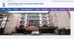 Desktop Screenshot of landrevenue.mizoram.gov.in